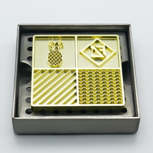 Sceau à glaçons personnalisé en laiton pour entreprise, avec logo, pour bar à glaçons, avec support de drainage - Product Image 5