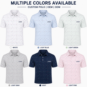 Polo de Golf Personalizado Premium para Hombre, con Puntos Blancos, de Alto Rendimiento, Absorbente de Humedad, Marca Privada, Ropa Corporativa OEM - Product Image 2