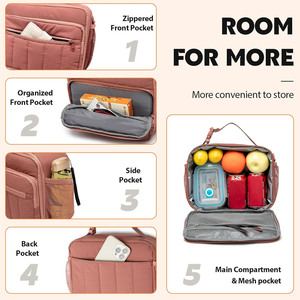 Sac à déjeuner matelassé et isolé, léger et mignon pour garçons, filles, adultes et enfants – Idéal pour le travail, les voyages et les pique-niques - Product Image 4