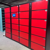 Casier à colis intelligent commercial avec écran tactile, service en libre-service 24h/24 et 7j/7, armoire de stockage de colis