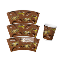 Gobelets en papier jetables de qualité alimentaire recyclables de 6 oz, 8 oz, 12 oz pour boissons chaudes, avec logo personnalisé, vente en gros