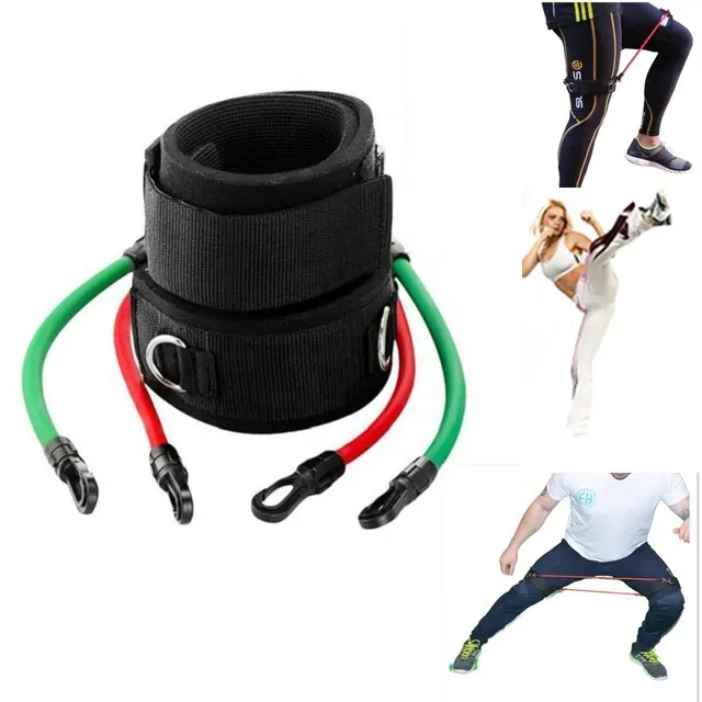 Flexible Knöchel Fitness Power Elastic Leg Boxen Thai Taekwondo Laufen Übung Training Widerstands bänder Tube Pull Rope