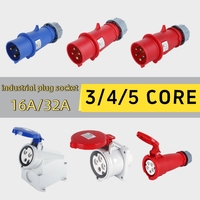 NOUVEAU TYPE Hot Selling Haute Qualité Bleu Étanche Industriel 16A Multi Mâle Prises Électriques Plug
