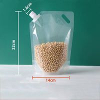 Sac de transport en plastique pliable de grande capacité Transparent Stand Up Portable liquide eau nourriture riz stockage transporteur conteneur