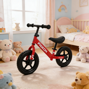 Vélo d'équilibre de 12 pouces pour enfants, structure légère avec cadre stable pour les cyclistes débutants - Product Image 1