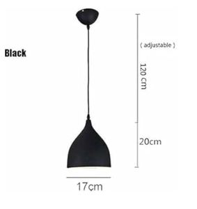 Luxury Nordic Black Metal Pendant <b>Light</b> Modern Cone Hanging Lamp for Dining Table <b>Kitchen</b> Island Bedroom Lighting - Product Image 2