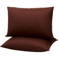 Taie d'oreiller 100 % coton percale unie anti-boulochage et drap plat taille Queen, couleur argent, 20x30 pouces, frais et rafraîchissant