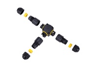 Conector ETL ENEC M684-TS M20 Tipo T de 3 Pines y 3 Vías, Conector de Cable de Cobre y Nailon IP68 a Prueba de Agua de 4-8 mm 6-11 mm para Exteriores y Subterráneo