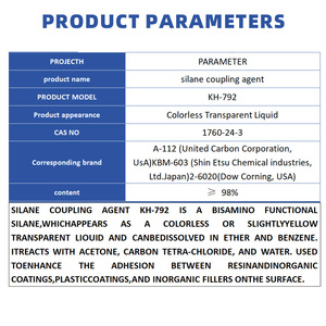 Aminoethylaminopropyltrimethoxysilane (CAS 1760-24-3) Chất kết dính silane lỏng kh792 KH-792 Z-6020 A-1120 z6020 A1120 - Product Image 6
