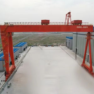 새로운 뜨거운 미국 100 톤 갠티 크레인 코어 모터 베어링 원격 캐빈 펜던트 제어 안전 장치 노란색 붉은 색 구성표 - Product Image 1