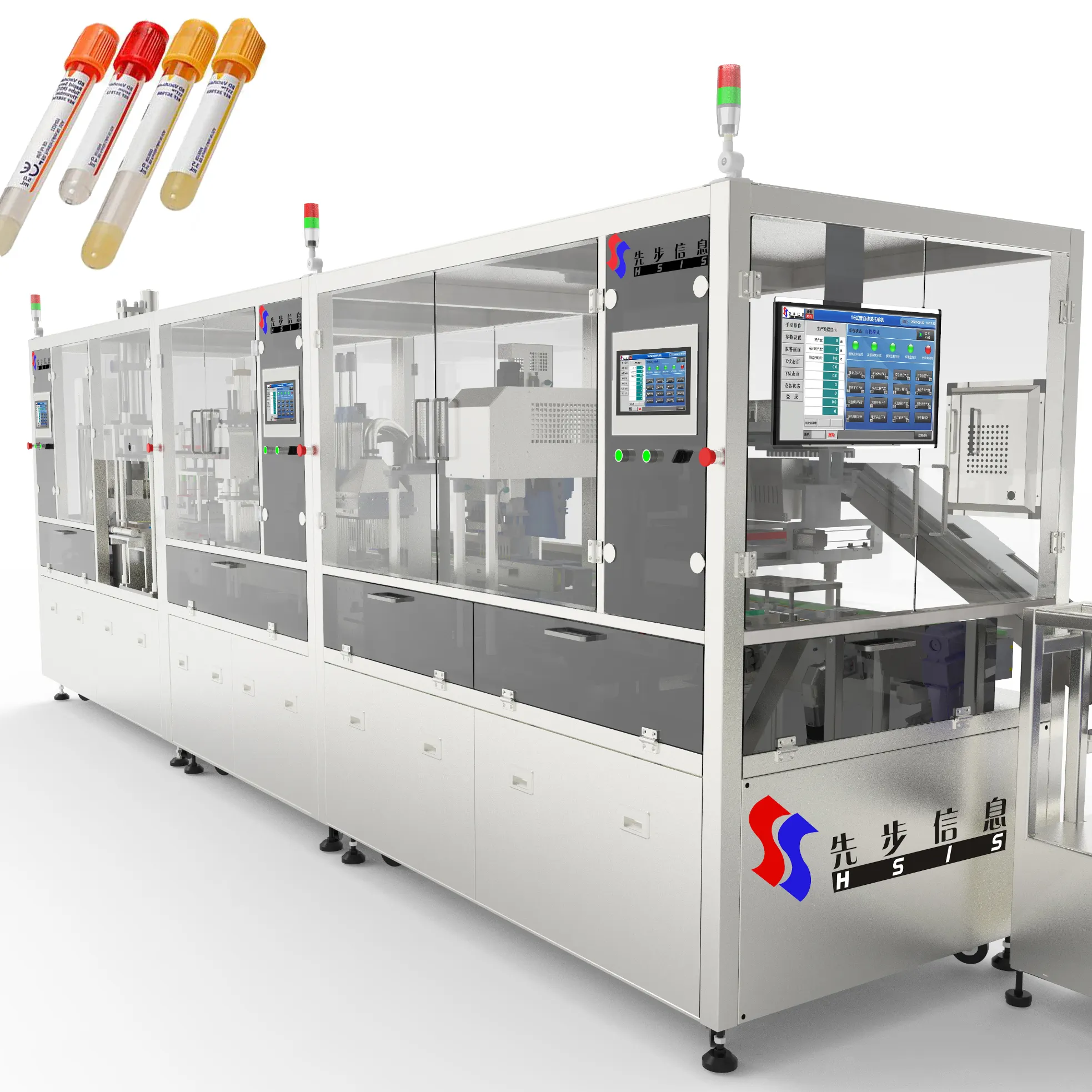 Riempitrice automatica per tubi di raccolta del sangue sottovuoto per linee di produzione