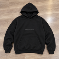 Sweat-shirt à capuche uni 500 GSM, coupe oversize, style streetwear décontracté, impression de logo personnalisée, vente en gros OEM pour homme