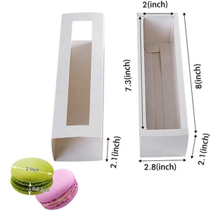 15 Cái Gói Macaron Trắng Hộp 6 Khoang Nhỏ Hộp Macaron Container Hộp Bao Bì Macaron - Product Image 2