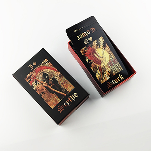 Masonic Phù Thủy Tarot thẻ tin nhắn từ thiên đường vàng Chiêm Tinh tùy chỉnh Holographic Tarot thẻ - Product Image 6