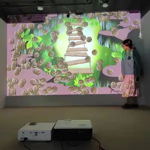 O sistema interativo da projeção do preço baixo DEFI, fase conduzida que ilumina a parede video da dança