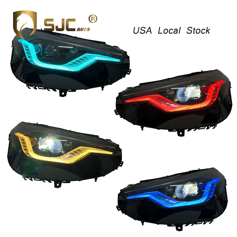 Sjc Auto Parts Exclusive Rgb Multi-Color Smoked Style LED Headlight For BMW G42 2022-2026 Front