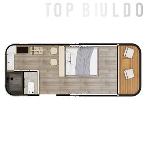 Espace de vie préfabriqué de style zen minimaliste, agit comme un sanctuaire personnel compact, imperméable <span class=keywords><strong>et</strong></span> de haute qualité, avec un revêtement autonettoyant - Product Image 2