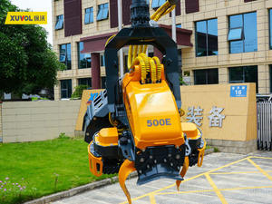 Tête de récolteuse forestière hydraulique XUVOL 500E Max. Diamètre de coupe. 50 cm, attache pour excavatrice de 12 à 15 tonnes, segment de débardage d'arbres - Product Image 4