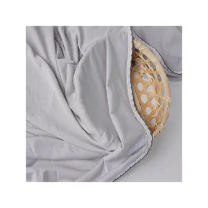 Cobertor macio e respirável com estampa geométrica de spandex, popular por atacado, ecológico e macio, suplemento coreano