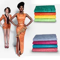 Yüksek Kaliteli Afrika Giyim Kumaşlar Tekstil % 100% Pamuk Bazin Riche Moda Gine Brocade Düğün Parti Feitex Için Abaya