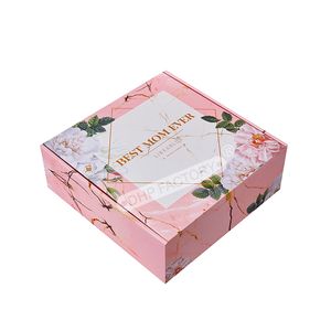 Emballage personnalisé sur mesure avec Logo sur feuille de couleur Rose, coffret pour <span class=keywords><strong>cadeau</strong></span> de fête des mères, coffret <span class=keywords><strong>cadeau</strong></span>, vente en gros, - Product Image 2