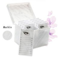 Le plus populaire Portable 10 couches boîte de rangement pour cils acrylique plaque de rangement organisateur boîte conteneur accessoires cils