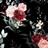 Nueva Llegada, Últimos Catálogos, Colores y Tallas Personalizadas, Patrones de Flores Silvestres, Tela de Vestido con Estampado Crepé Koshibo para Mujer