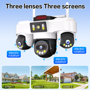Cámara de Seguridad Solar 4G con Wifi, 3 Lentes, Tarjeta SIM 4G, IP66, Cámara CCTV Solar, Cámara Wifi de Vigilancia con Descarga a la Nube - Product Image 2