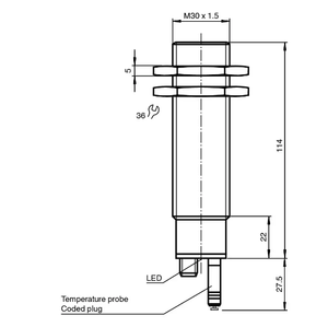 Sensores Industriales de Modo Difuso y Retroreflectivos UC2000-30GM-IUR2-V15 - Product Image 5