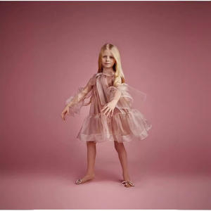 <span class=keywords><strong>Vestito</strong></span> da <span class=keywords><strong>bambina</strong></span> in Tulle per bambini a <span class=keywords><strong>manica</strong></span> <span class=keywords><strong>lunga</strong></span> abito da ballo di Chiffon per compleanno ballo estivo da <span class=keywords><strong>bambina</strong></span> <span class=keywords><strong>vestito</strong></span> da ballo decorato con fiocco - Product Image 3