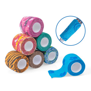 Venta al por mayor: Cinta elástica autoadhesiva de 5m x 4.5cm para agarre de máquina de tatuaje, vendaje elástico para mango de máquina, cinta colorida para estudio de tatuajes. - Product Image 4