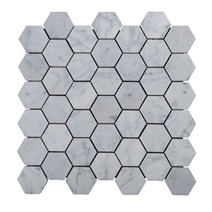 Mosaicos hexagonales blancos de pentágono, mosaicos hexagonales blancos de goma arábiga - Product Image 3