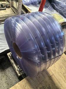 <span class=keywords><strong>Rideau</strong></span> à lanières transparent bleu-vert de haute qualité avec matériau DOP DOTP, non gras, non jaunissant, pour atelier de production - Product Image 2