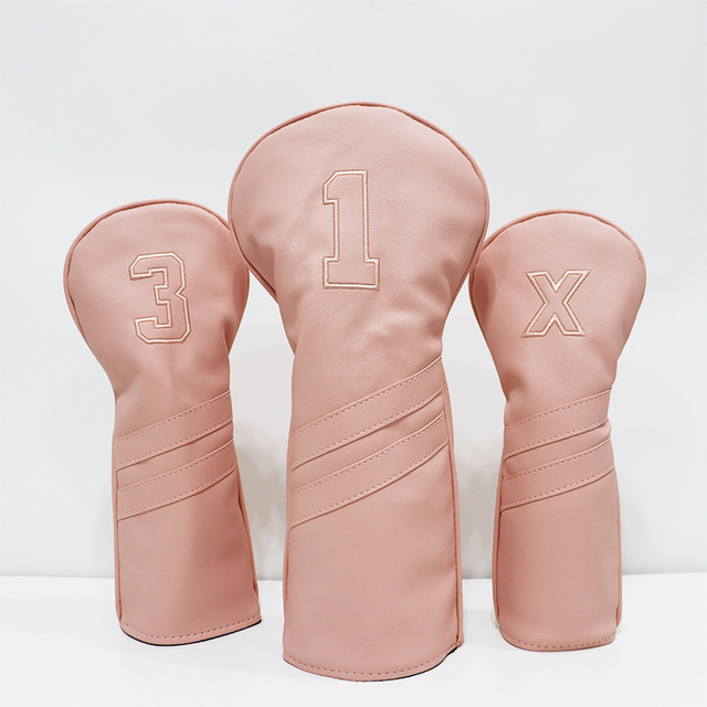 Wholesale Custom Golf Cover PU Leather Embroidery Printed Golf Driver Head Cover