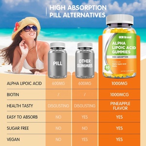 Vitadiscovery Alpha Lipoic Gummies de ácido con biotina, suplemento <span class=keywords><strong>ALA</strong></span> masticable de alta absorción para antioxidantes, salud cerebral - Product Image 5