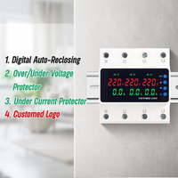 Protector de Sobretensión y Baja Tensión Digital Inteligente Trifásico PN6-VA3, 40Hz/50Hz/60Hz/70Hz, Personalizable 64A/80A/100A