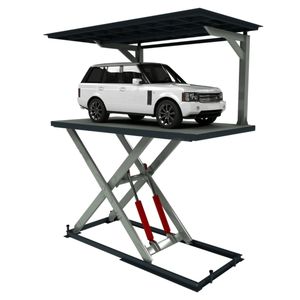 CE disesuaikan shelv 3 ton listrik garasi rumah gunting stasioner hidrolik bawah tanah dek tunggal pengangkat parkir mobil - Product Image 1