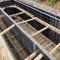 Coffrage en plastique réutilisable de haute qualité pour le moulage de colonnes, pour les panneaux de villa et la construction en une seule pièce