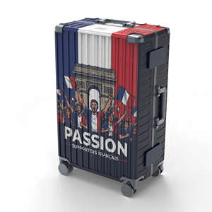 <span class=keywords><strong>Valise</strong></span> PC pour supporters de la Coupe du Monde 2026 <span class=keywords><strong>France</strong></span> Allez Les Bleus avec roues universelles silencieuses - Product Image 3