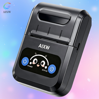 Impresora Térmica de Recibos Mini AIXW de 2 Pulgadas, Android e IOS, 58 mm, Funciona con Batería, para Facturas de Taxi, en Existencia