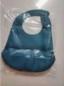 Baberos de alimentación de silicona suave con cierre a presión ajustable para el hogar, bebés, niños pequeños, adultos, silicona, anciano, comida dimensional, comida para niños, Sali - Product Image 5