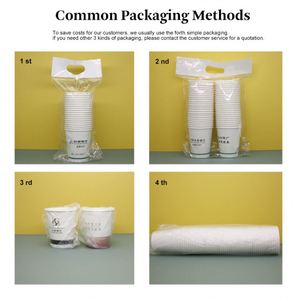 Gobelet en papier biodégradable personnalisable avec logo, simple ou double paroi, 12oz 9oz, à paroi ondulée, jetable, avec impression dorée - Product Image 6