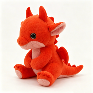 Peluche de dragón personalizado, Peluche de dragón bebé, Peluche de dragón naranja, Peluche de dragón adorable - Product Image 3