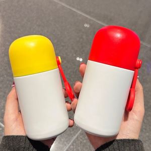 Wholesale Compact Portable 304 Stainless Steel <b>Thermos</b> Cup with Vacuum Pump Children's Mini Pocket Cup <b>Bottles</b> - Product Image 1