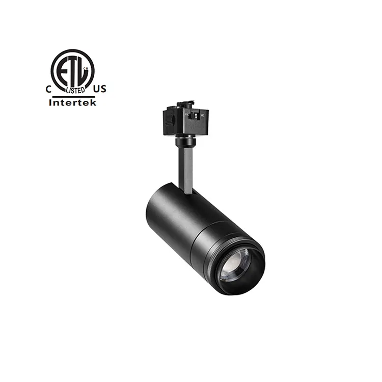 Leica A Zoom Series Zoom Adjustable 15W 20W 30W Dali Dimmable Track Light 120v Etl COB Led Track Linear Lights Etl Ul