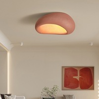 Plafonnier encastré de style Wabi-Sabi japonais, couleur crème, commande intelligente Ali pour chambre à coucher, salon, salle à manger, bureau