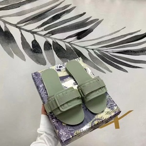 Pantuflas de Interior/Exterior para Mujer, Marca Clásica a la Moda 2026, Sandalias Casuales de Cuero Genuino, Ecológicas, Antideslizantes y Ligeras - Product Image 2