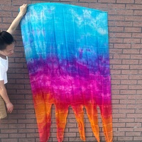 Drapeaux en voile de soie pour la danse prophétique, fluides pour la louange en église, bannières de danse chrétienne