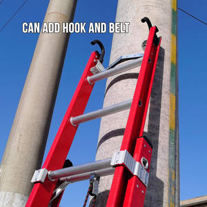 16 <span class=keywords><strong>20</strong></span> 24 28 32 36 40 Marches/<span class=keywords><strong>Pieds</strong></span> Échelle d'extension en fibre de verre - Product Image 6