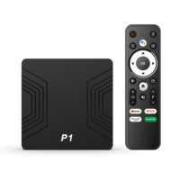 Caja de TV P1 Económica, Android 15, 2G, 4G, 2.4G, 5G, Wifi Dual, BT, Reproductor Multimedia 4K, Control Remoto por Voz, Interfaz Ethernet